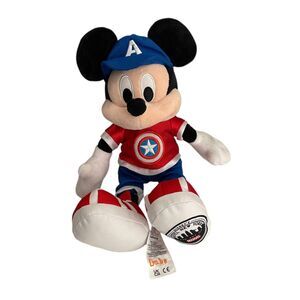 Disney Parks Marvel Hotel New York Mickey Mouse Captain America Plush Toy